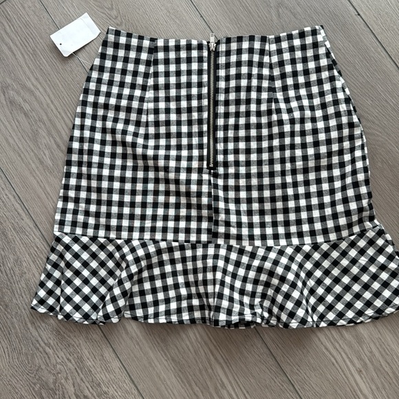HIGH WAISTED GINGHAM SKIRT - Picture 5 of 7